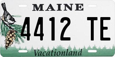 ME license plate 4412TE