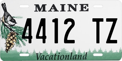 ME license plate 4412TZ