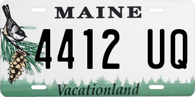 ME license plate 4412UQ