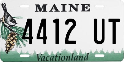 ME license plate 4412UT