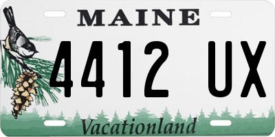 ME license plate 4412UX