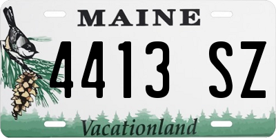 ME license plate 4413SZ