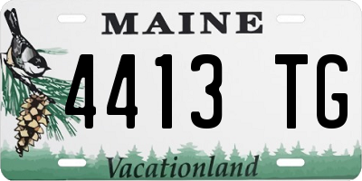 ME license plate 4413TG