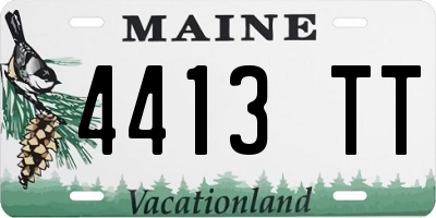 ME license plate 4413TT