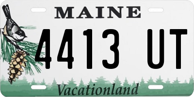 ME license plate 4413UT