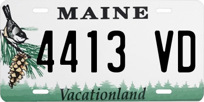 ME license plate 4413VD