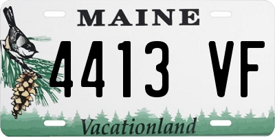 ME license plate 4413VF