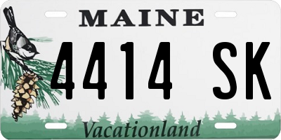 ME license plate 4414SK
