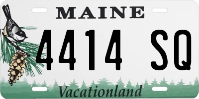 ME license plate 4414SQ
