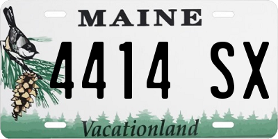 ME license plate 4414SX