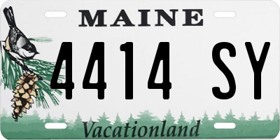 ME license plate 4414SY