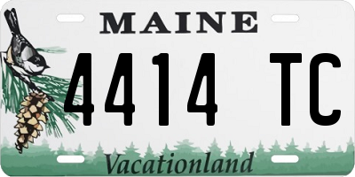 ME license plate 4414TC