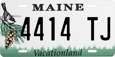 ME license plate 4414TJ