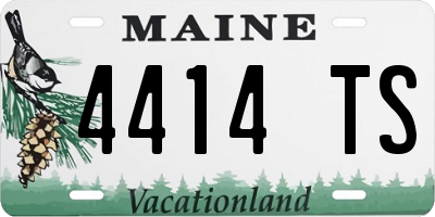 ME license plate 4414TS