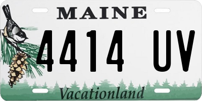 ME license plate 4414UV