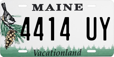 ME license plate 4414UY