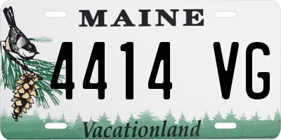 ME license plate 4414VG