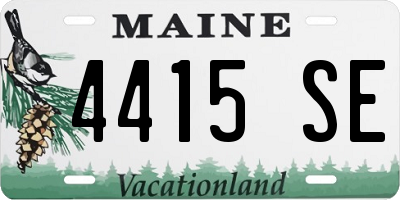 ME license plate 4415SE