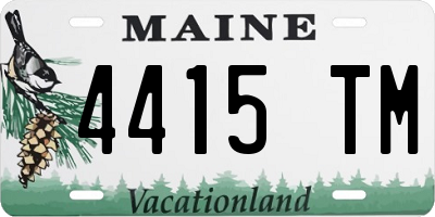 ME license plate 4415TM
