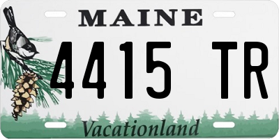ME license plate 4415TR