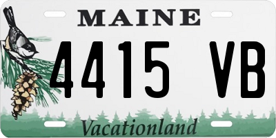 ME license plate 4415VB