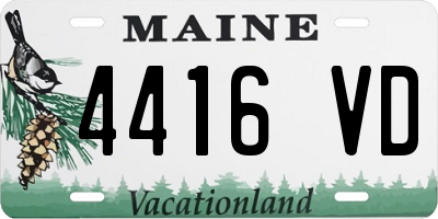 ME license plate 4416VD