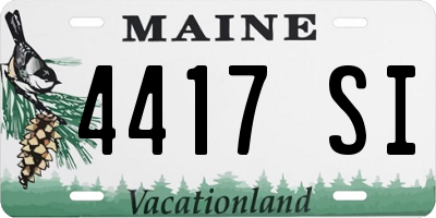 ME license plate 4417SI