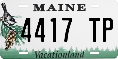 ME license plate 4417TP