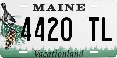 ME license plate 4420TL