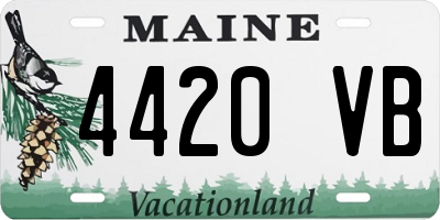 ME license plate 4420VB