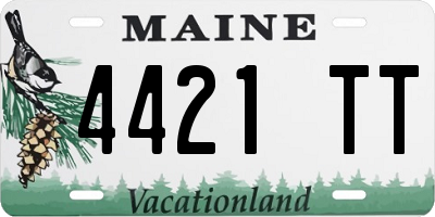 ME license plate 4421TT