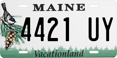 ME license plate 4421UY