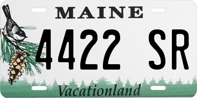 ME license plate 4422SR