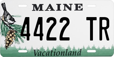ME license plate 4422TR