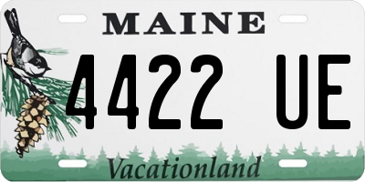 ME license plate 4422UE