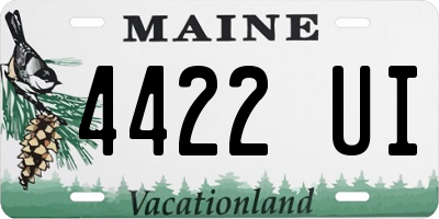ME license plate 4422UI