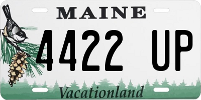 ME license plate 4422UP