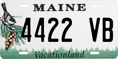 ME license plate 4422VB