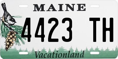 ME license plate 4423TH