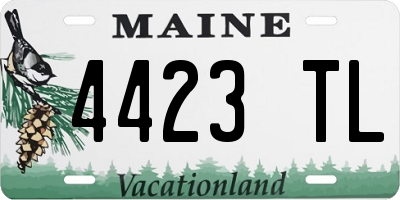 ME license plate 4423TL
