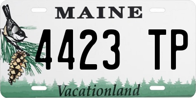 ME license plate 4423TP