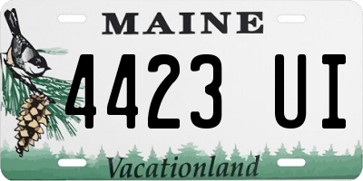 ME license plate 4423UI