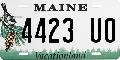 ME license plate 4423UO