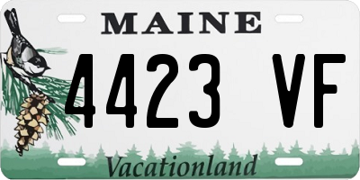 ME license plate 4423VF