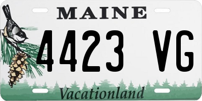 ME license plate 4423VG