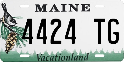 ME license plate 4424TG