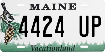 ME license plate 4424UP