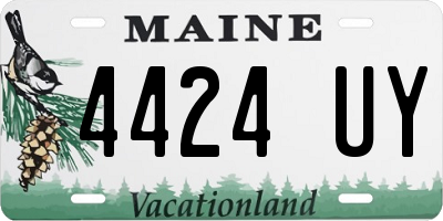 ME license plate 4424UY