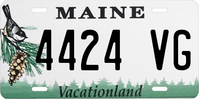 ME license plate 4424VG