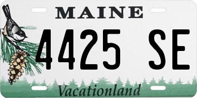 ME license plate 4425SE